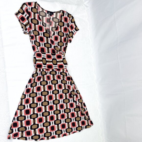 Vintage AB Studio Women's Wrap Dress Made In USA - Picture 3 of 13